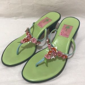 Vintage Lilly Pulitzer Heeled Sandal